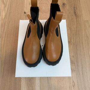 Women’s Simon Miller Cognac and Black Chunky Chelsea Boots size 38